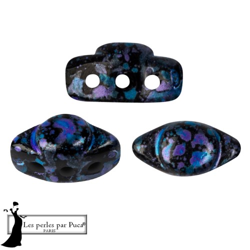 Volos® Glass Beads by Puca® 4x8 mm - Enamel Blue x10g