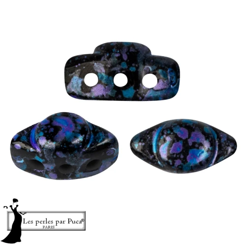 Volos® Glass Beads by Puca® 4x8 mm - Enamel Blue x10g