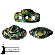 Volos® Glass Beads by Puca® 4x8 mm - Enamel Green x10g