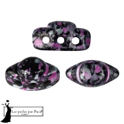 Volos® Glass Beads by Puca® 4x8 mm - Enamel Pink x10g