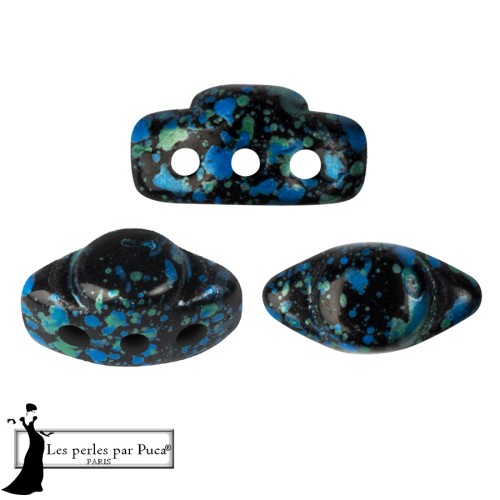 Volos® Glass Beads by Puca® 4x8 mm - Enamel Turquoise x10g