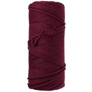 2 mm Cotton Cord Spool for Macramé - Garnet x 100 m