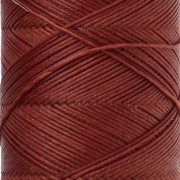 Slam Cord Waxed Polyester Flat Cord for Micro Macramé, 0.6 mm - Auburn, 100 m