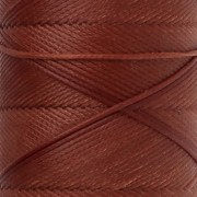 Slam Cord Waxed Polyester Flat Cord for Micro Macramé, 0.8 mm - Auburn, 100 m