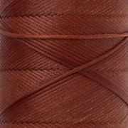 Slam Cord Waxed Polyester Flat Cord for Micro Macramé, 0.8 mm - Auburn, 100 m