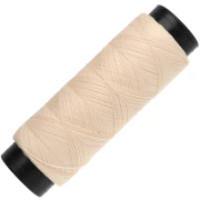 Slam Cord Waxed Polyester Flat Cord for Micro Macramé, 0.6 mm - Bisque, 100 m