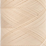 Slam Cord Waxed Polyester Flat Cord for Micro Macramé, 0.6 mm - Bisque, 100 m