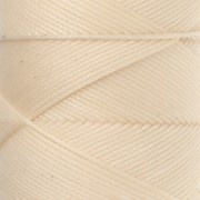 Slam Cord Waxed Polyester Flat Cord for Micro Macramé, 0.8 mm - Beige, 100 m