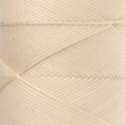 Slam Cord Waxed Polyester Flat Cord for Micro Macramé, 0.8 mm - Beige, 100 m