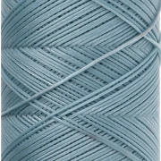 Slam Cord Waxed Polyester Flat Cord for Micro Macramé, 0.6 mm - Light Blue, 100 m