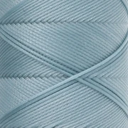 Slam Cord Waxed Polyester Flat Cord for Micro Macramé, 0.8 mm - Light Blue, 100 m