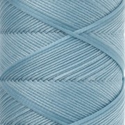 Slam Cord Waxed Polyester Flat Cord for Micro Macramé, 1 mm - Light Blue, 100 m