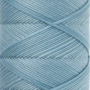 Slam Cord Waxed Polyester Flat Cord for Micro Macramé, 1 mm - Light Blue, 100 m
