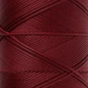 Slam Cord Waxed Polyester Flat Cord for Micro Macramé, 0.8 mm - Garnet, 100 m