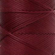 Slam Cord Waxed Polyester Flat Cord for Micro Macramé, 1 mm - Garnet, 100 m