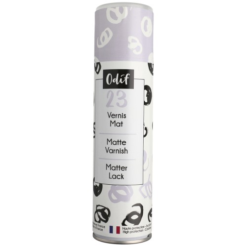 Odif No. 23 All-Purpose Protective Spray Varnish for All Surfaces, Matte, 250 ml