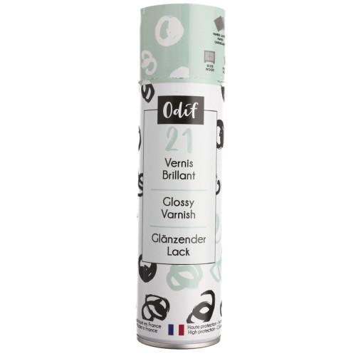 Odif No. 21 All-Purpose Protective Spray Varnish for All Surfaces, Glossy, 250 ml