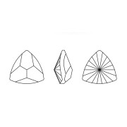 Swarovski Triangle Cabochon 4799, 9 mm, Aquamarine, 1 piece