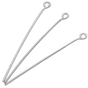 Round-Head Nails 38x0.80 mm - Silver-Plated x25