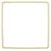 30 mm Square Mounting Ring and Weave - Gold-Plated x25