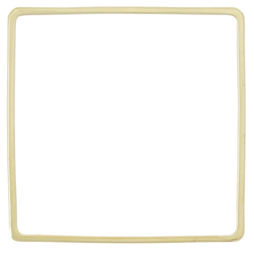 30 mm Square Mounting Ring and Weave - Gold x25
