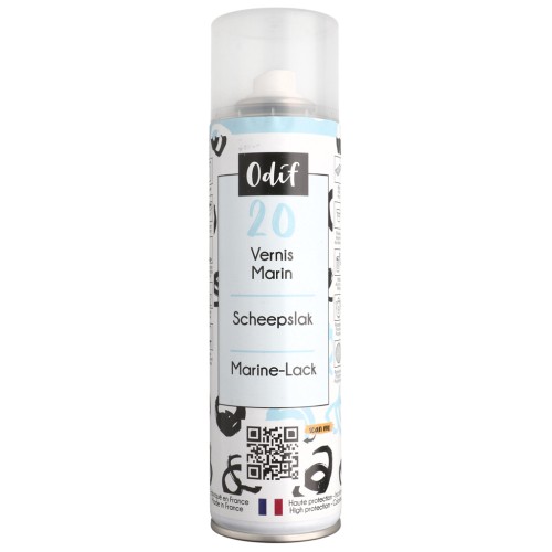 Odif Marine Spray Varnish No. 20 - Water-Resistant - Clear, 250 ml