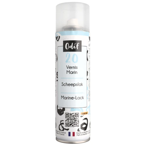 Odif Marine Spray Varnish No. 20 - Water-Resistant - Clear, 250 ml