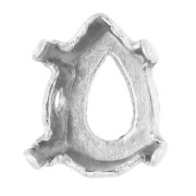 Claw Setting for PureCrystal Cabochon 4320 6x4 mm - Silver-Plated x1
