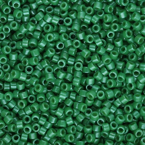 Miyuki Delica 11/0 DB0655 - Dyed Opaque Kelly Green, 100 g