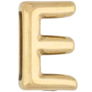 14x9 mm Letter Earring Back - E - for 10 mm Ribbon - 304 Stainless Steel, Gold-Plated x1