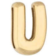 14x11 mm Earring back - U - for 10 mm Ribbon - 304 Stainless Steel, Gold-Plated x1
