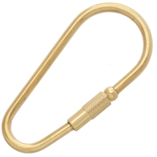 56x27 mm Screw-On Lobster Clasp - 304 Stainless Steel, Gold-Plated x1