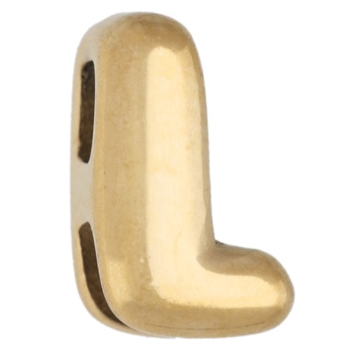 7x4.5 mm earring back for 1.6 mm cord - L - 304 Stainless Steel, Gold-Plated