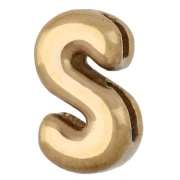 8x4.5 mm earring back for 1.6 mm cord - S - 304 Stainless Steel, Gold-Plated