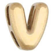 V - 7.5x6 mm Earring Back for 1.6 mm Cord - V - 304 Stainless Steel, Gold-Plated 7.5x6 mm Earring Back for 1.6 mm Cord - V - 304 Stainless Steel, Gold-Plated