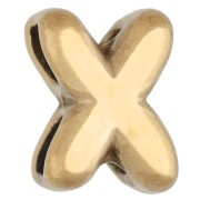 X - 7x5 mm earring back for 1.3 mm cord - X - Gold-plated 304 stainless steel x1 7x5 mm earring back for 1.3 mm cord - X - Gold-plated 304 stainless steel x1