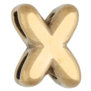 7x5 mm earring back for 1.3 mm cord - X - Gold-plated 304 stainless steel x1