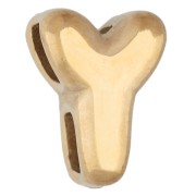 Y - 7x5 mm earring back for 1.6 mm cord - Y-shape - Gold-plated 304 stainless steel x1 7x5 mm earring back for 1.6 mm cord - Y-shape - Gold-plated 304 stainless steel x1