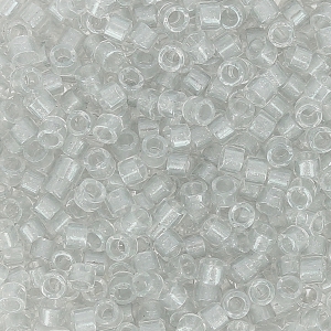 Miyuki Delica 11/0 DB0271 - Spkl Silver Gray Lined Crystal x 8g