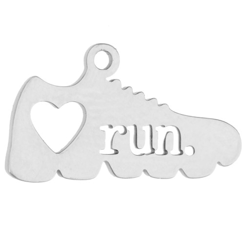 8x14 mm basketball charm engraved with