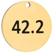 14 mm Round Charm, Engraved