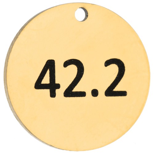 14 mm Round Charm, Engraved