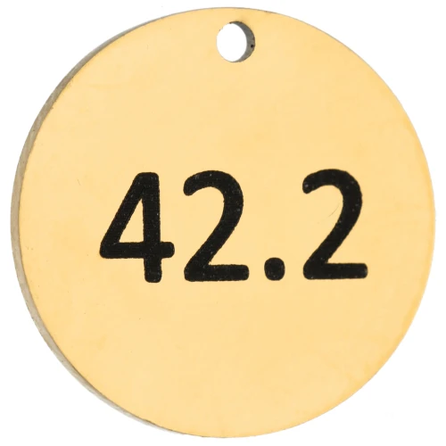 14 mm Round Charm, Engraved