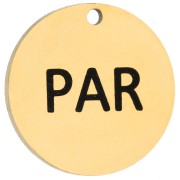 Text - 14 mm Round Charm Engraved 14 mm Round Charm Engraved