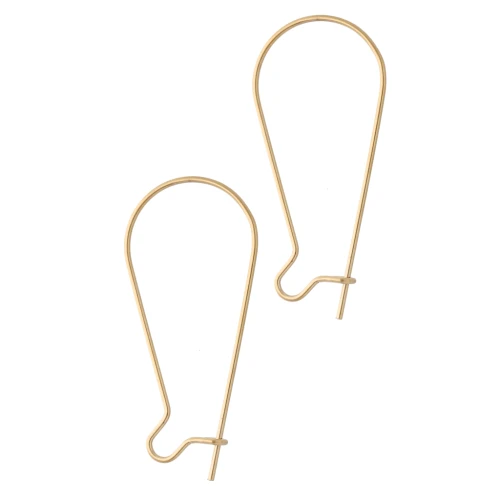 38 mm Hoop Earrings - 304 Stainless Steel, Gold-Plated x2