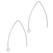 43 mm Earring Hooks for Decorating - 304 Stainless Steel (2-pack)