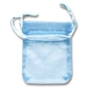 Mini Organza pouches 50x70mm Aquamarine x20|raw }}