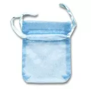 Mini Organza pouches 50x70mm Aquamarine x20
