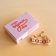 My DIY Jewelry - Miyuki Bracelet Kit for a Bead Loom with White Bugle Beads