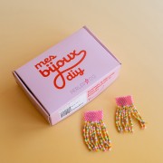 My DIY Jewelry - Pair of Peyote-Stitch Fringe Earrings Kit|raw }}